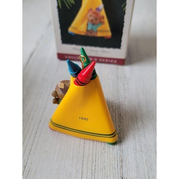 Hallmark bright 'n' sunny tepee crayola 1995 ornament Xmas decor - Picture 4 of 6